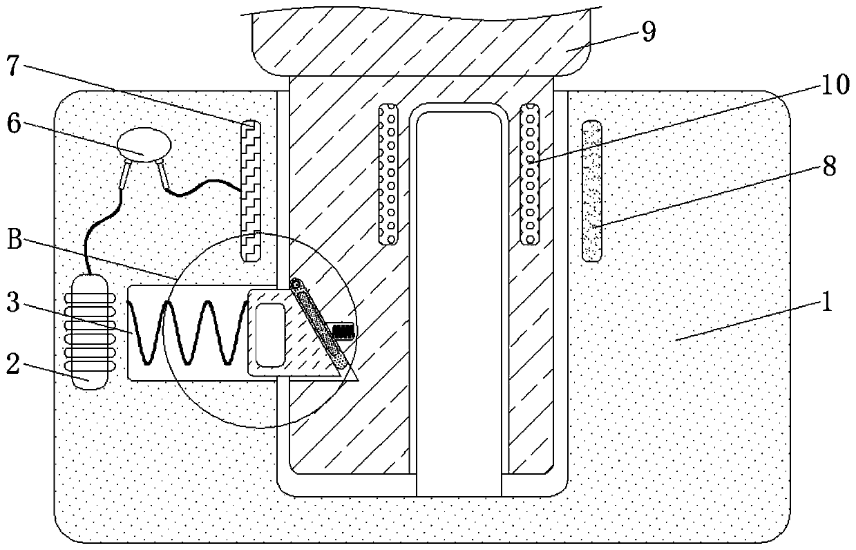 Electromagnetic control-based mistaken pulling prevention device for intelligent household appliance