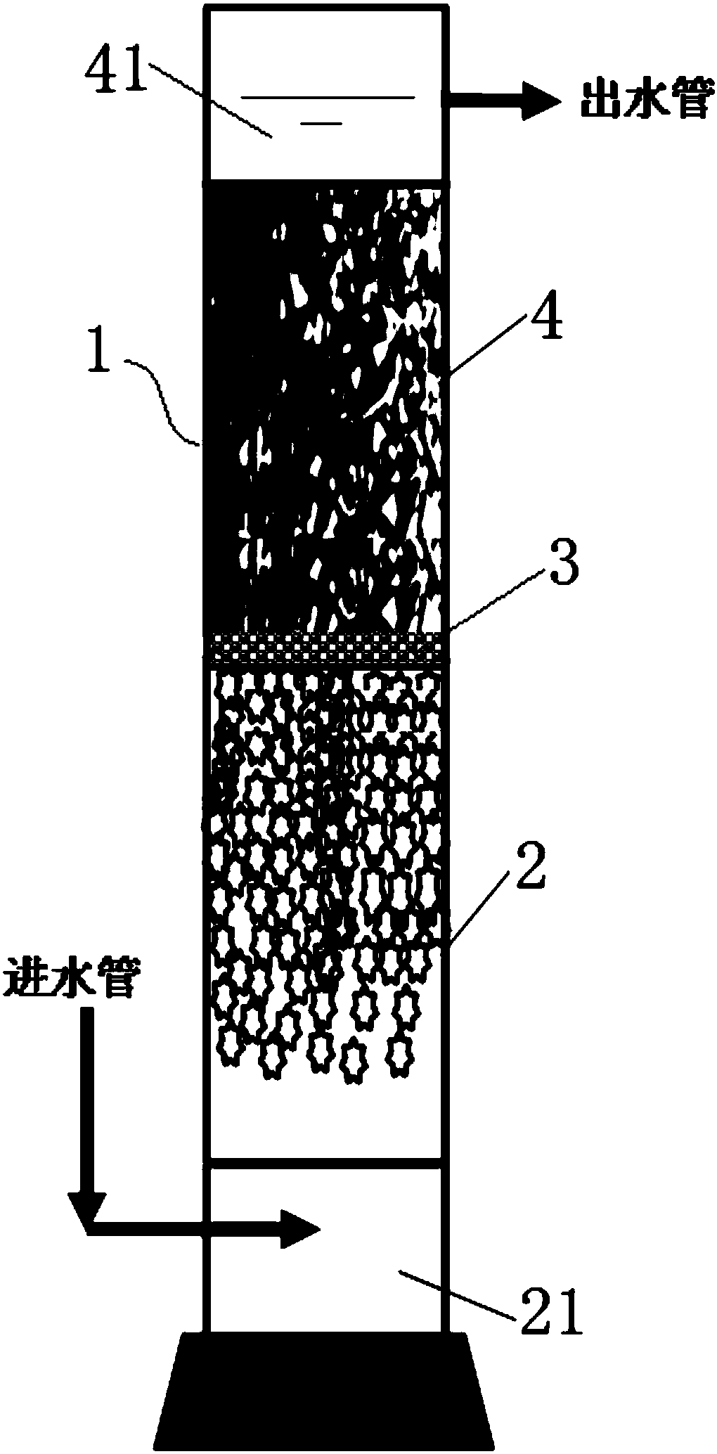BAF (biological aerated filter), construction method thereof and method for treating water by using BAF constructed with method