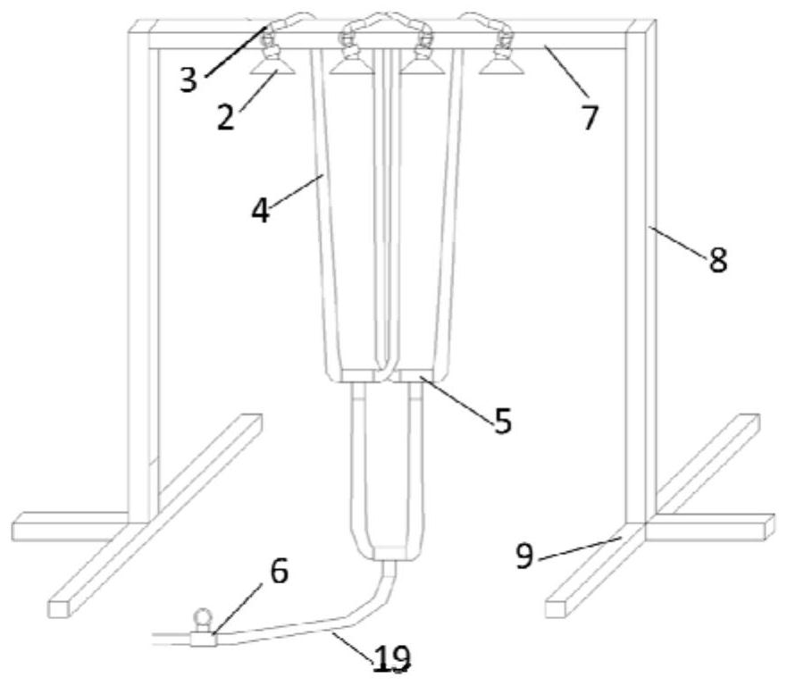 A non-contact tunnel excavation physical model and test method capable of simulating rainfall