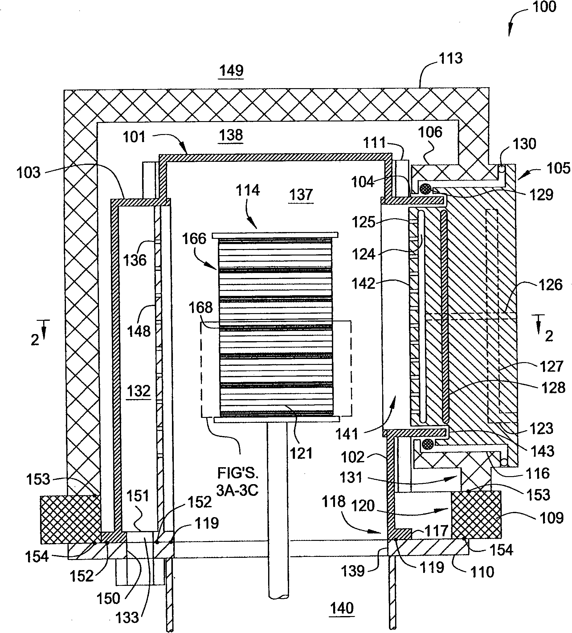 Thermal batch reactor with removable susceptors