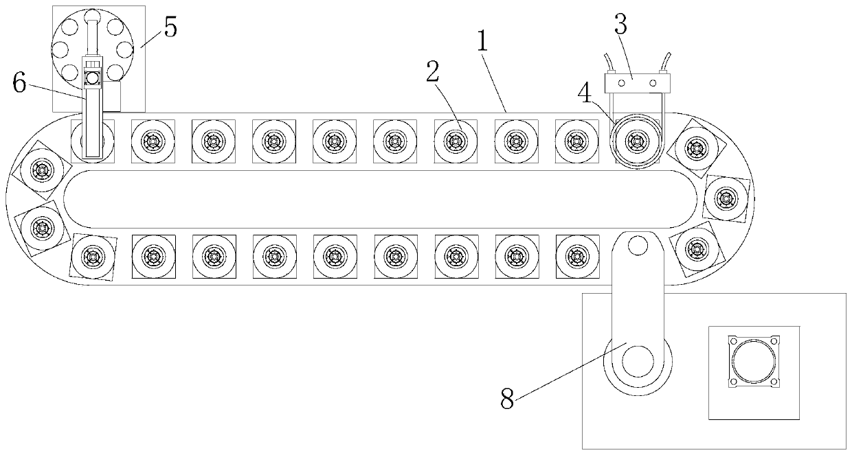 Positioning heating curing method and heating device thereof after rotor is attached to magnetic tile