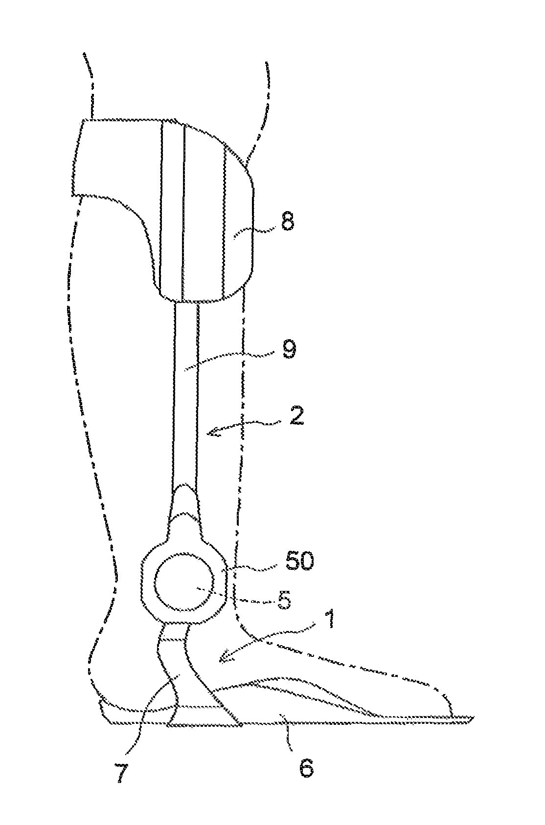 Lower limb joint orthosis and control method therefor
