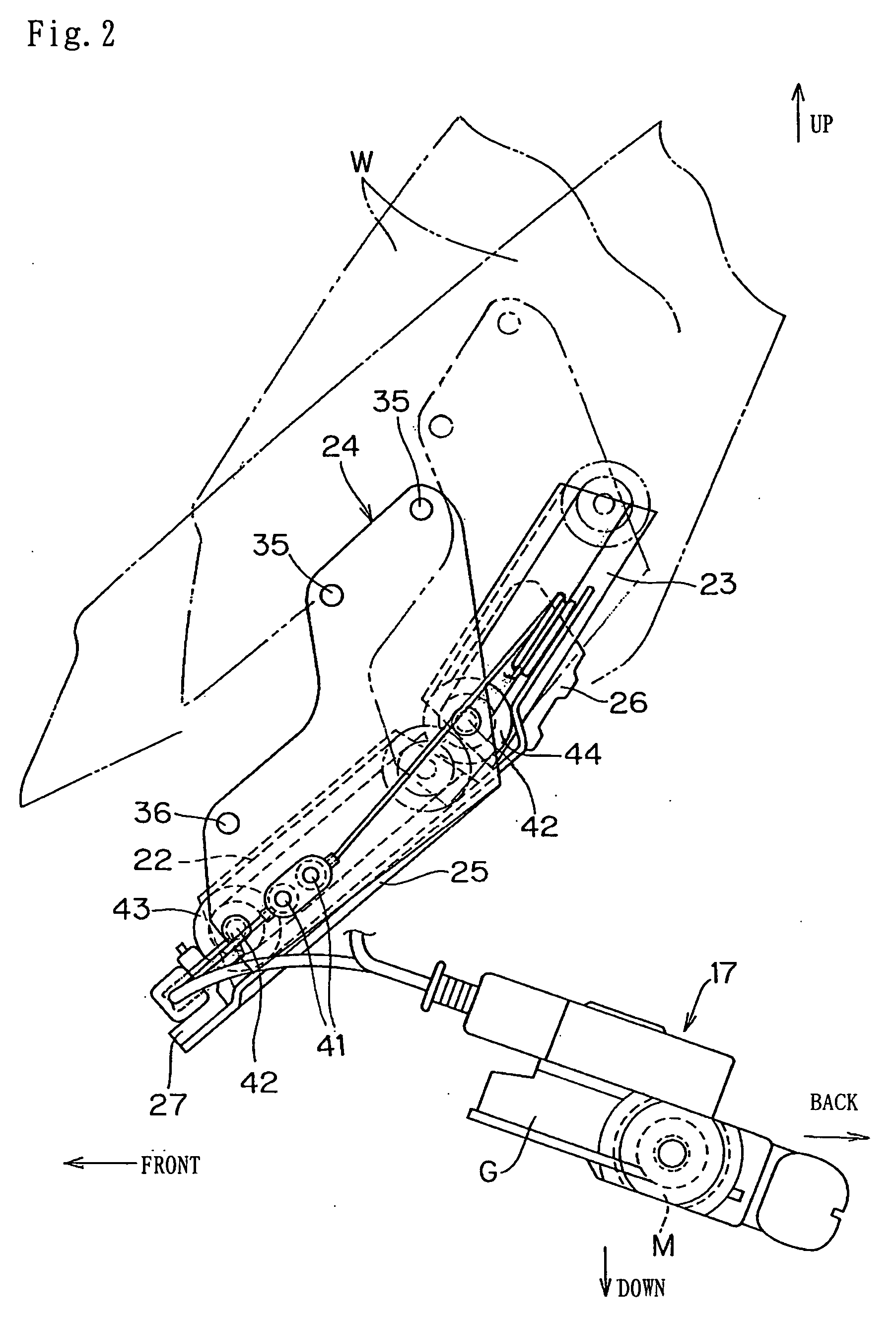 Apparatus for driving windscreen of vehicles