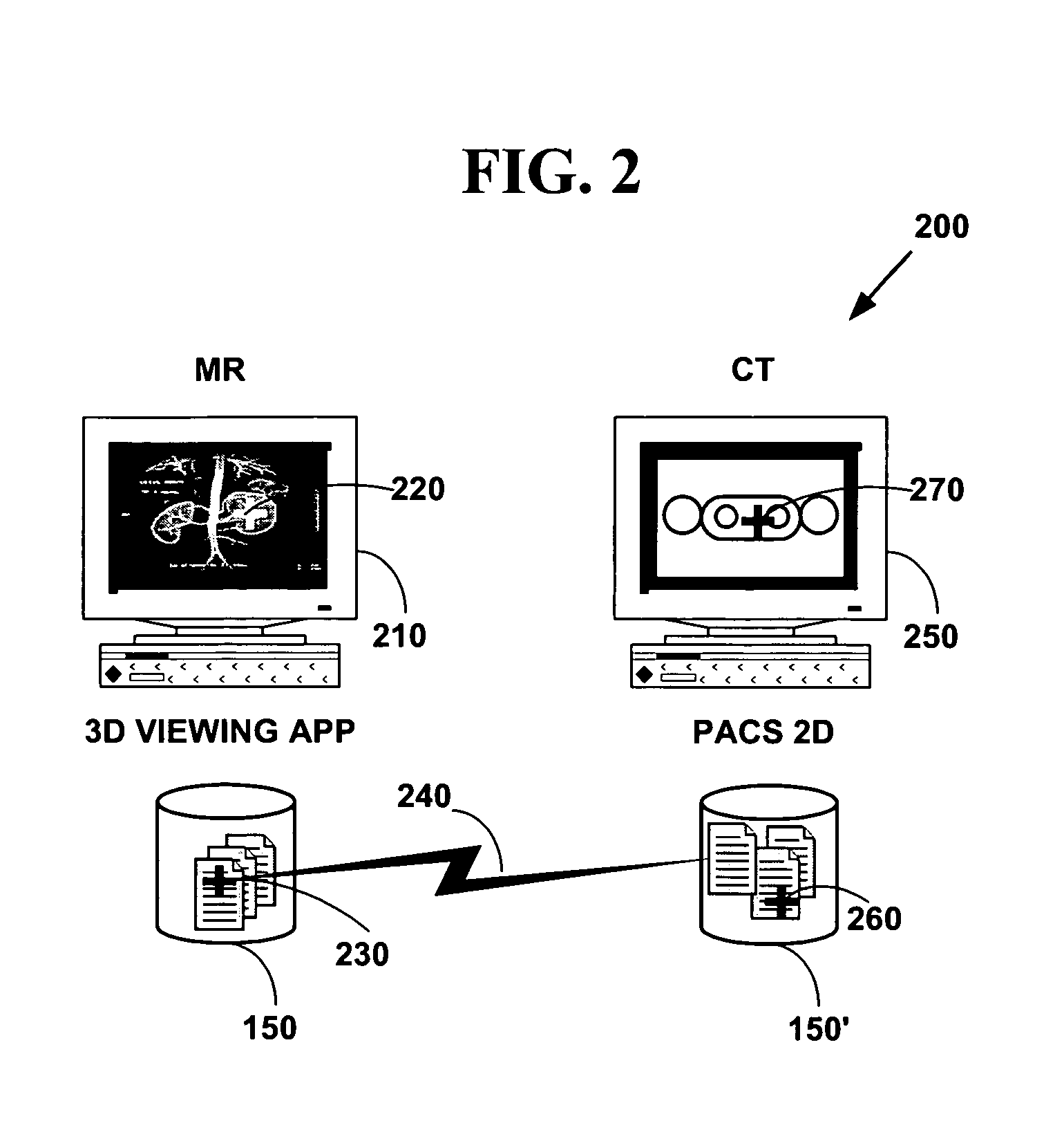 Method and system for volumemetric navigation supporting radiological reading in medical imaging systems