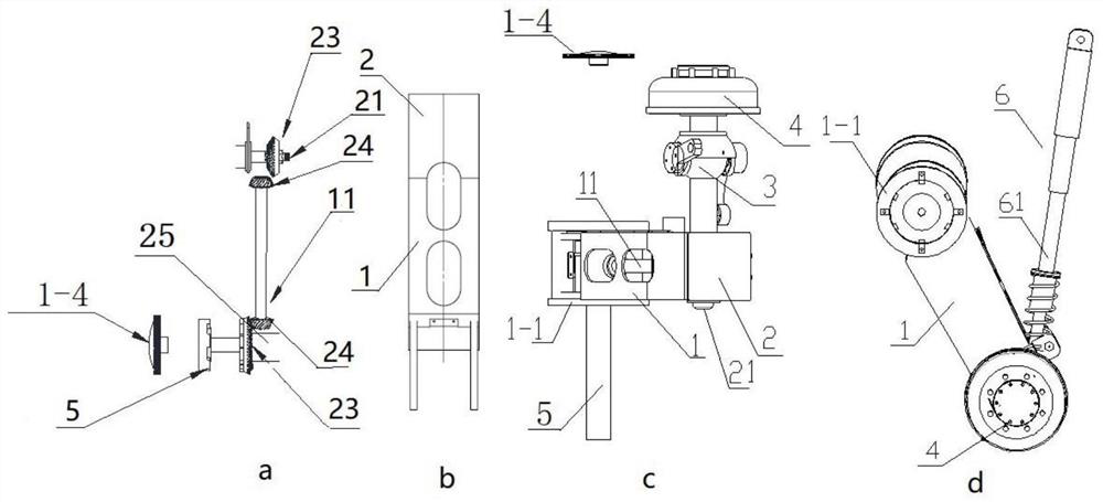 A bridge drive unit and an automobile lifting axle based on the bridge drive unit