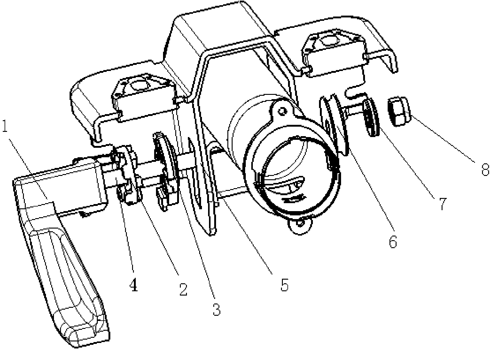 Adjusting and locking mechanism of steering column
