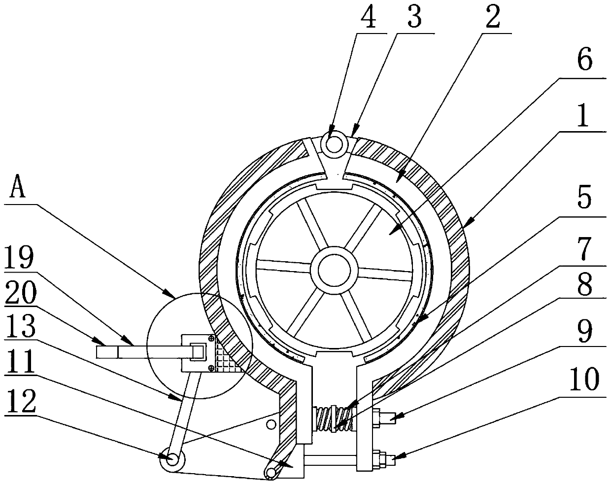 Locking device and method for oil field pumping unit brake device