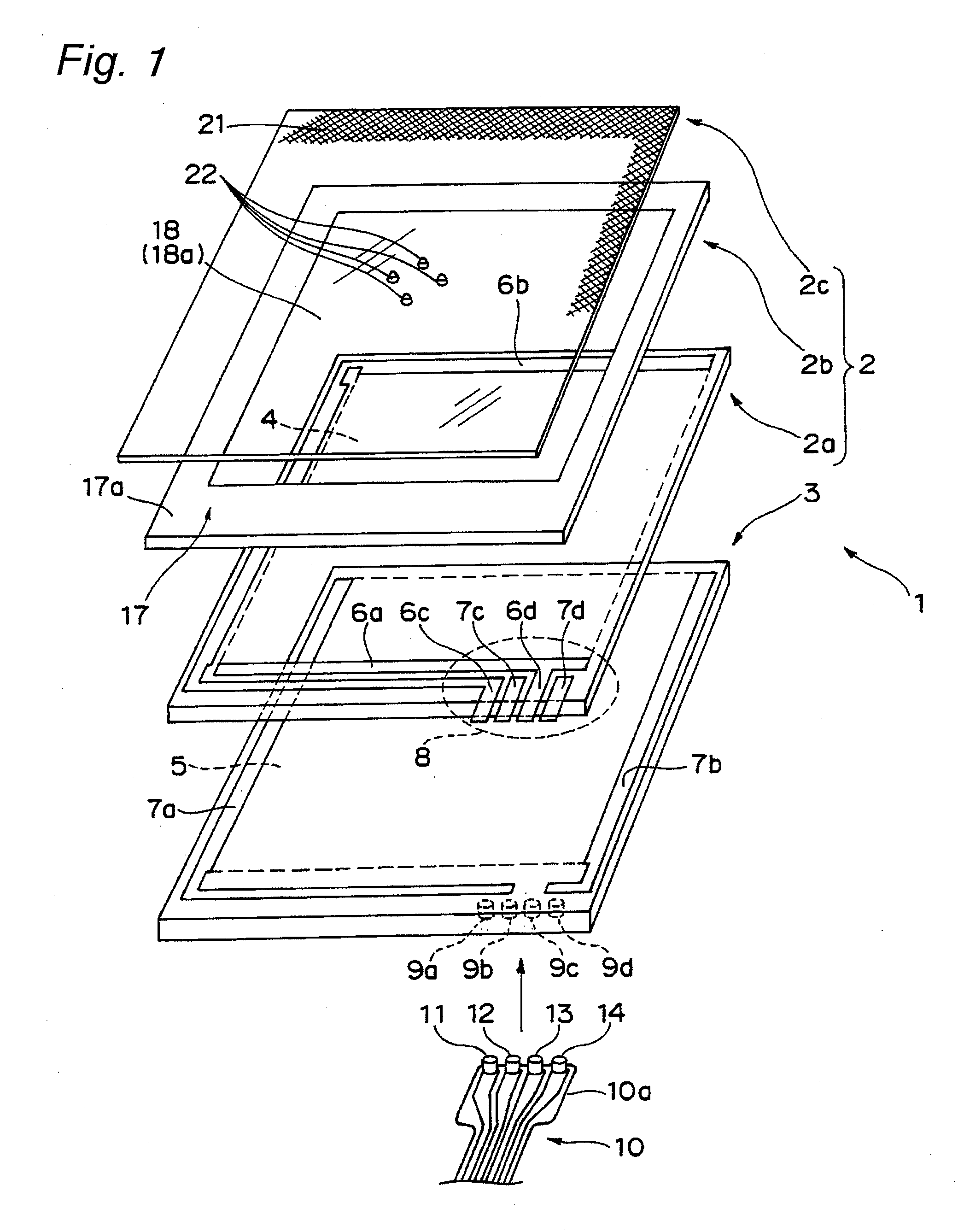 Protective panel with touch input function for electronic apparatus display window