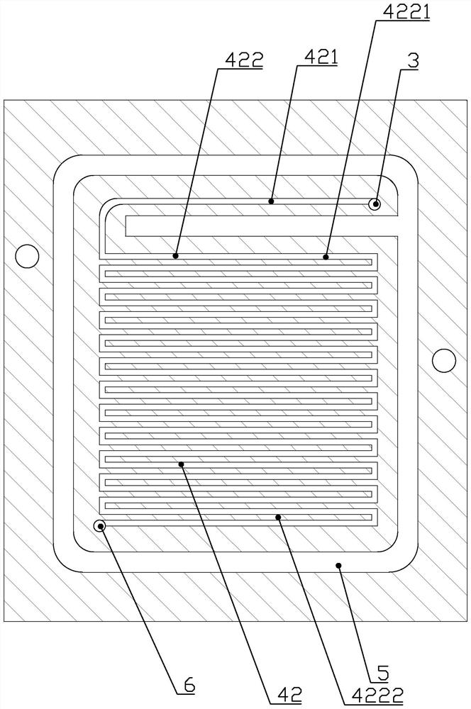 Novel three-dimensional flow field bipolar plate with water-gas separation function and preparation method