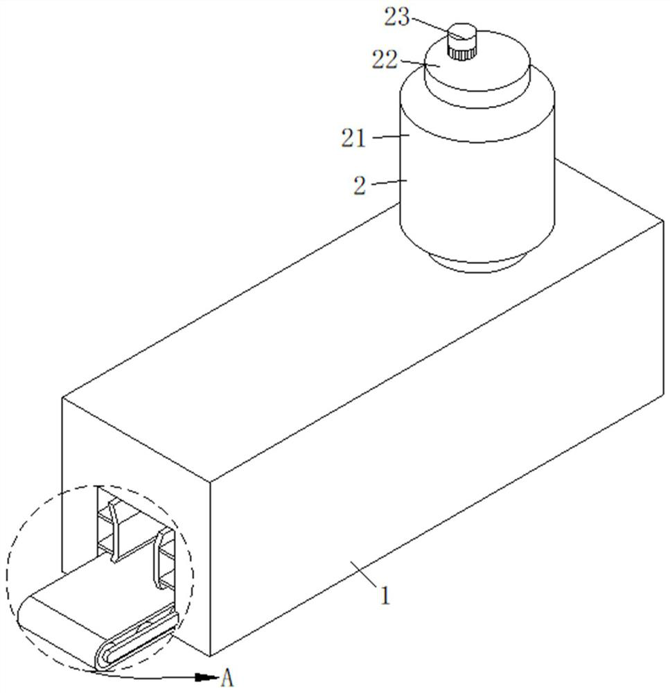 Multi-size liquid injection device for fluid packaging bags