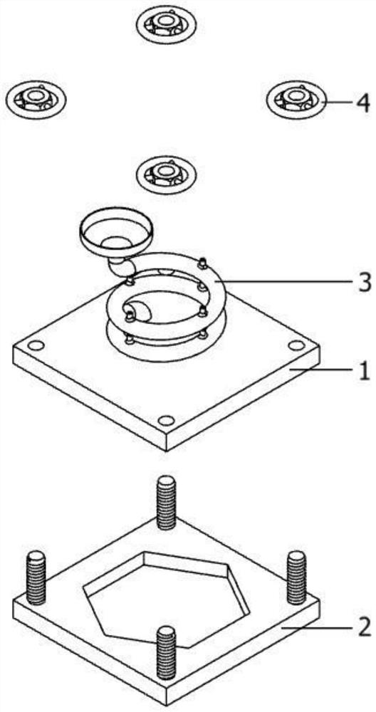 Cavity equipment for hexagonal shell casting products