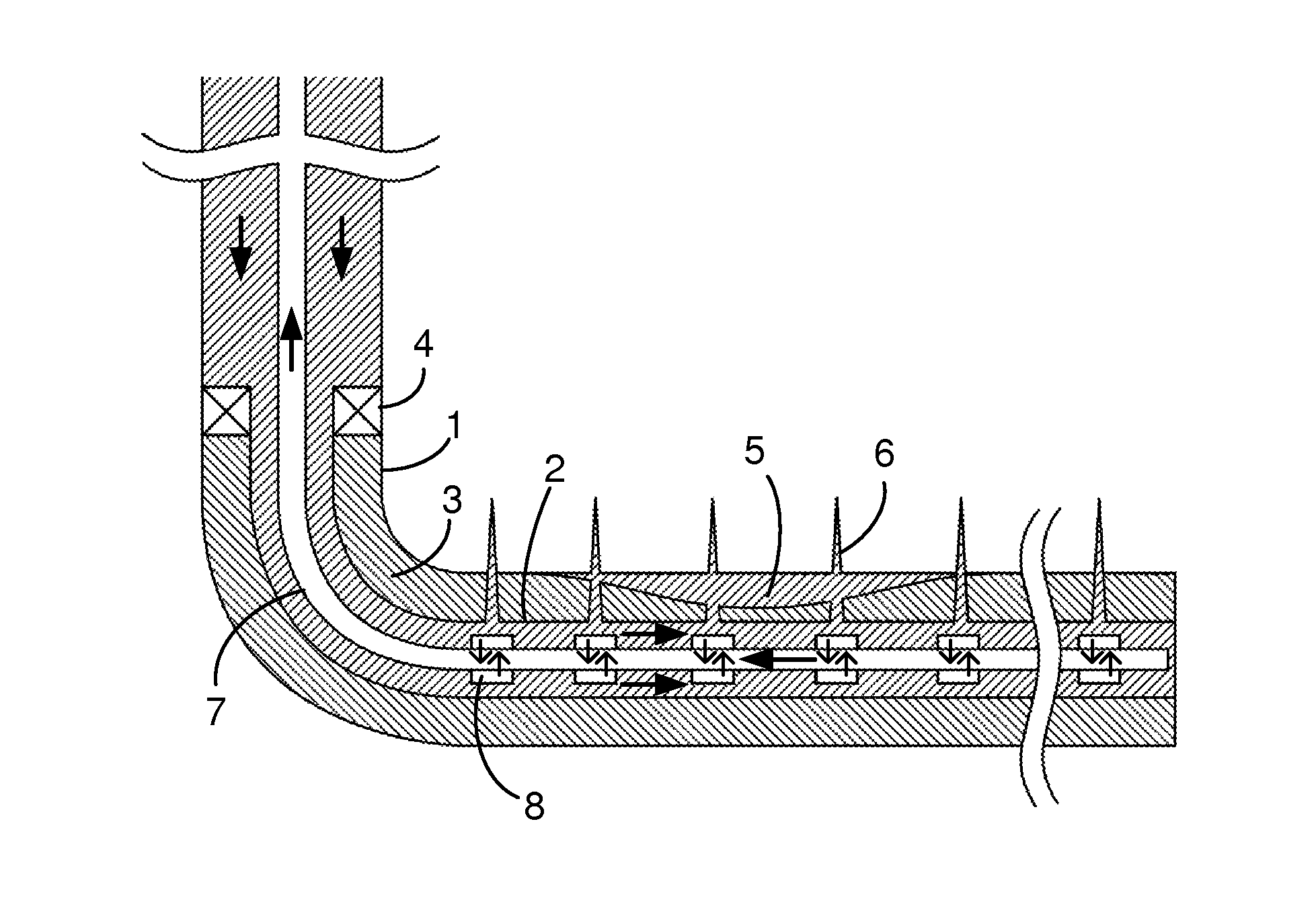 Segmental flow-control method for flow-control filter string in oil-gas well and oil-gas well structure