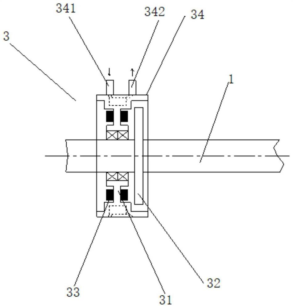 Free hook falling hoisting mechanism and crane