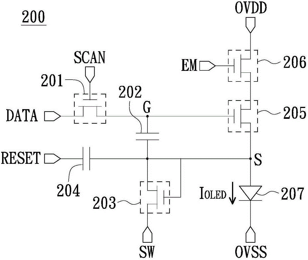 Pixel circuit and display device using the pixel circuit