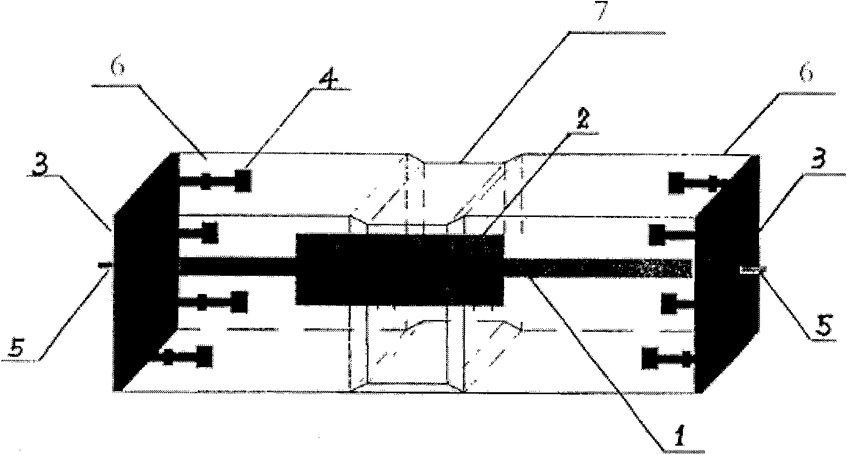 Method for testing expansion/contraction stress of cement-based material