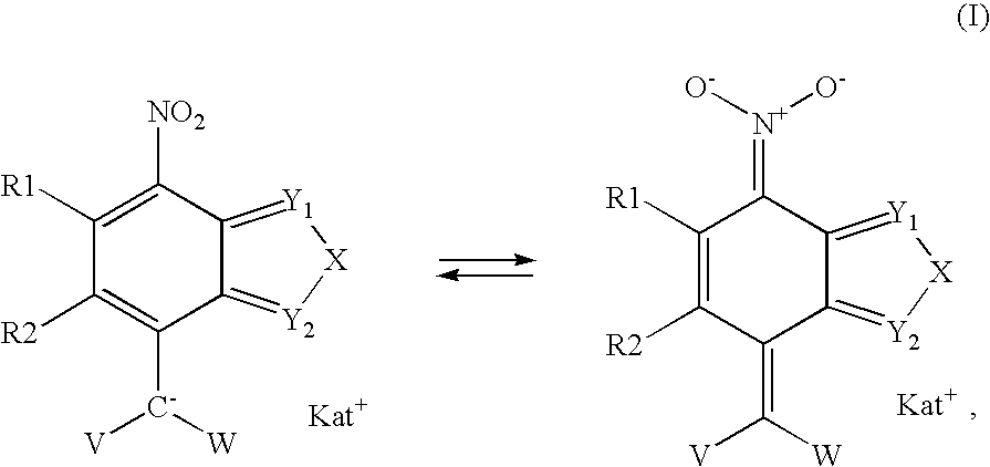 7-Nitro-2,1,3-benzoxadiazole and 7-nitro-2,1,3-benzthiadiazole derivatives, as well dyeing agents for keratin fibers containing these compounds