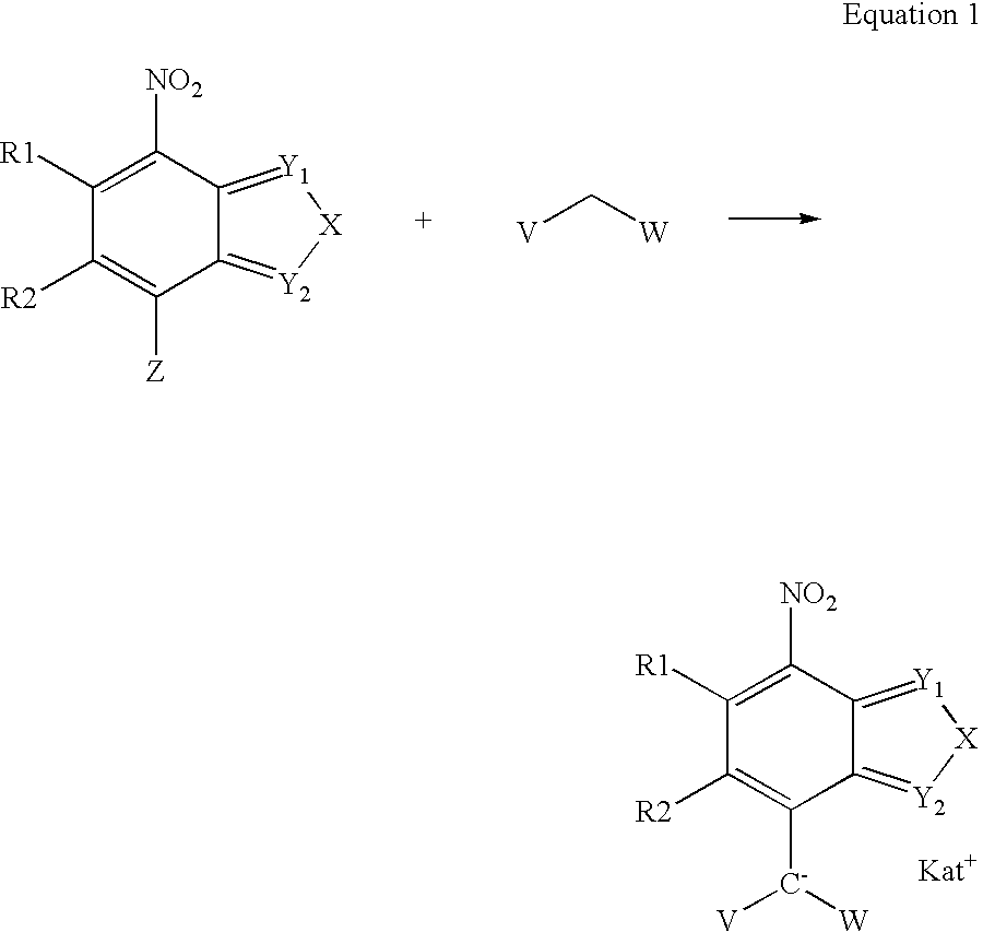 7-Nitro-2,1,3-benzoxadiazole and 7-nitro-2,1,3-benzthiadiazole derivatives, as well dyeing agents for keratin fibers containing these compounds