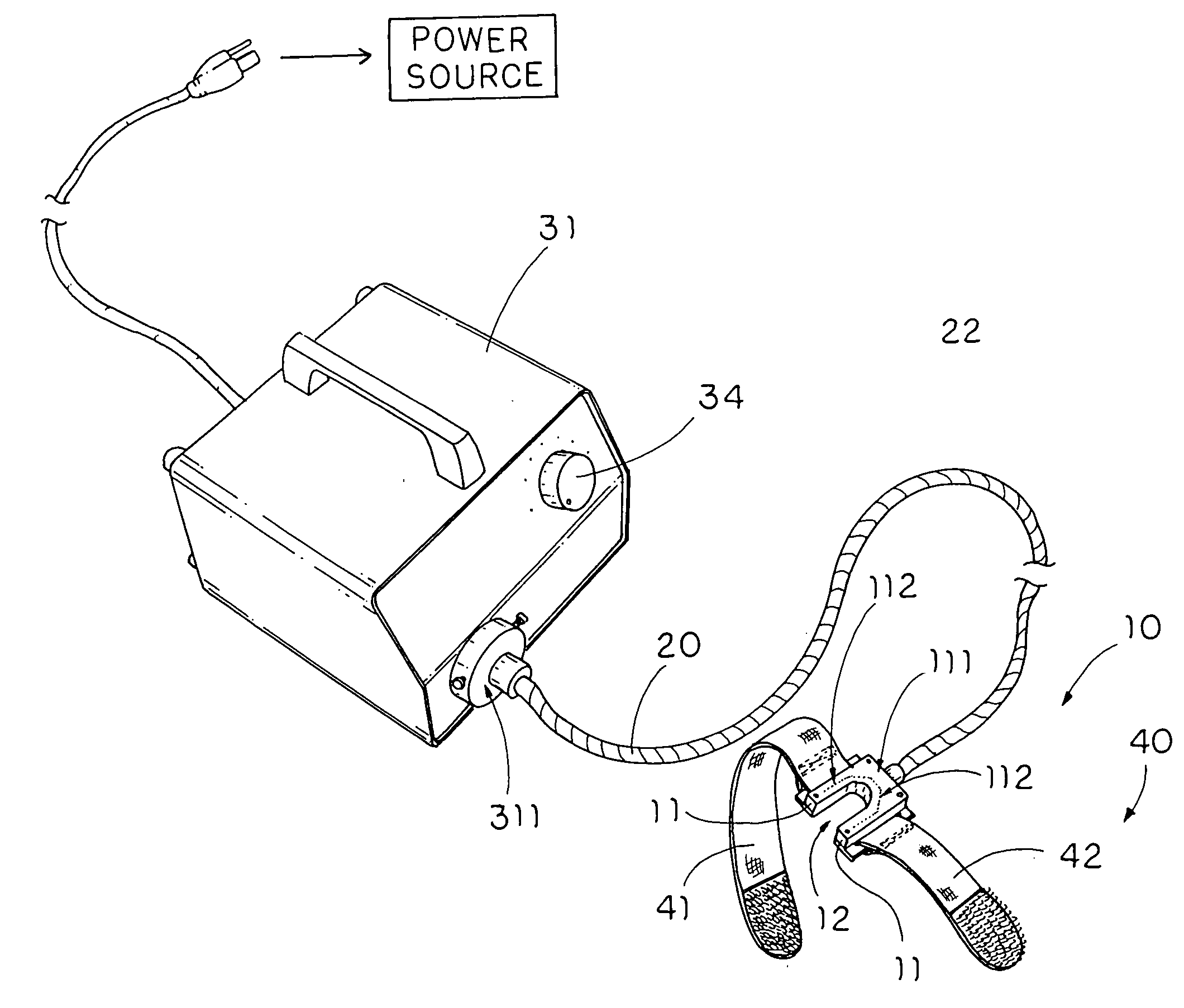 Method and device for locating position of veins on body