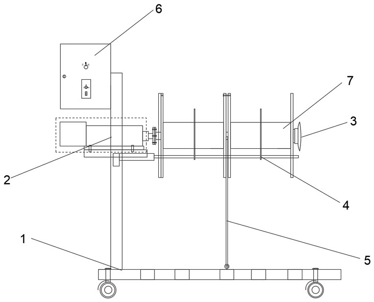 An electric movable ice-making exhaust pipe recovery workbench and its construction method