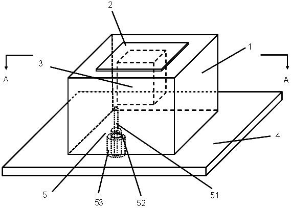 Three-frequency medium resonant antenna with function of coaxial feed