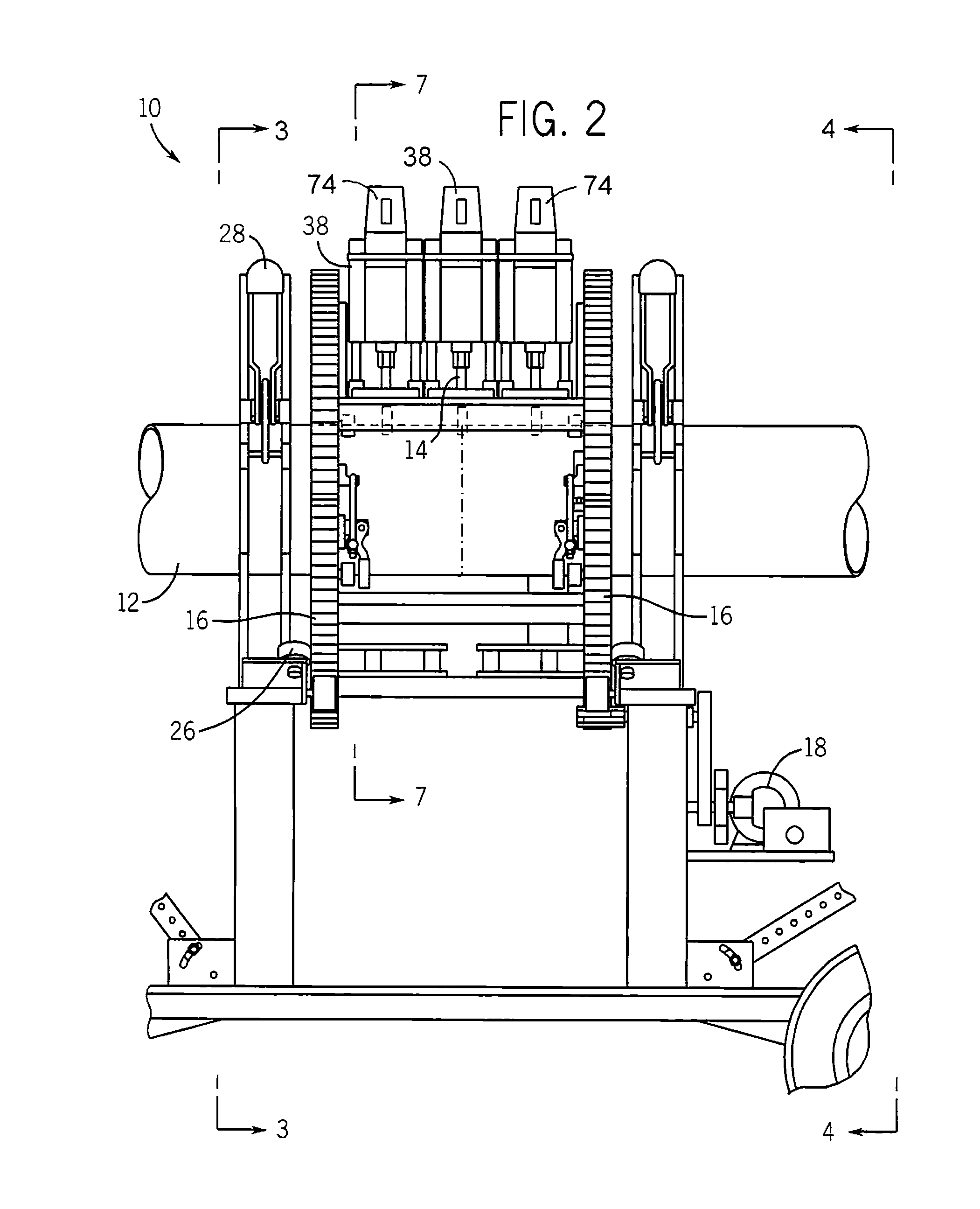 Simultaneous pipe cutting, chamfering and grooving device