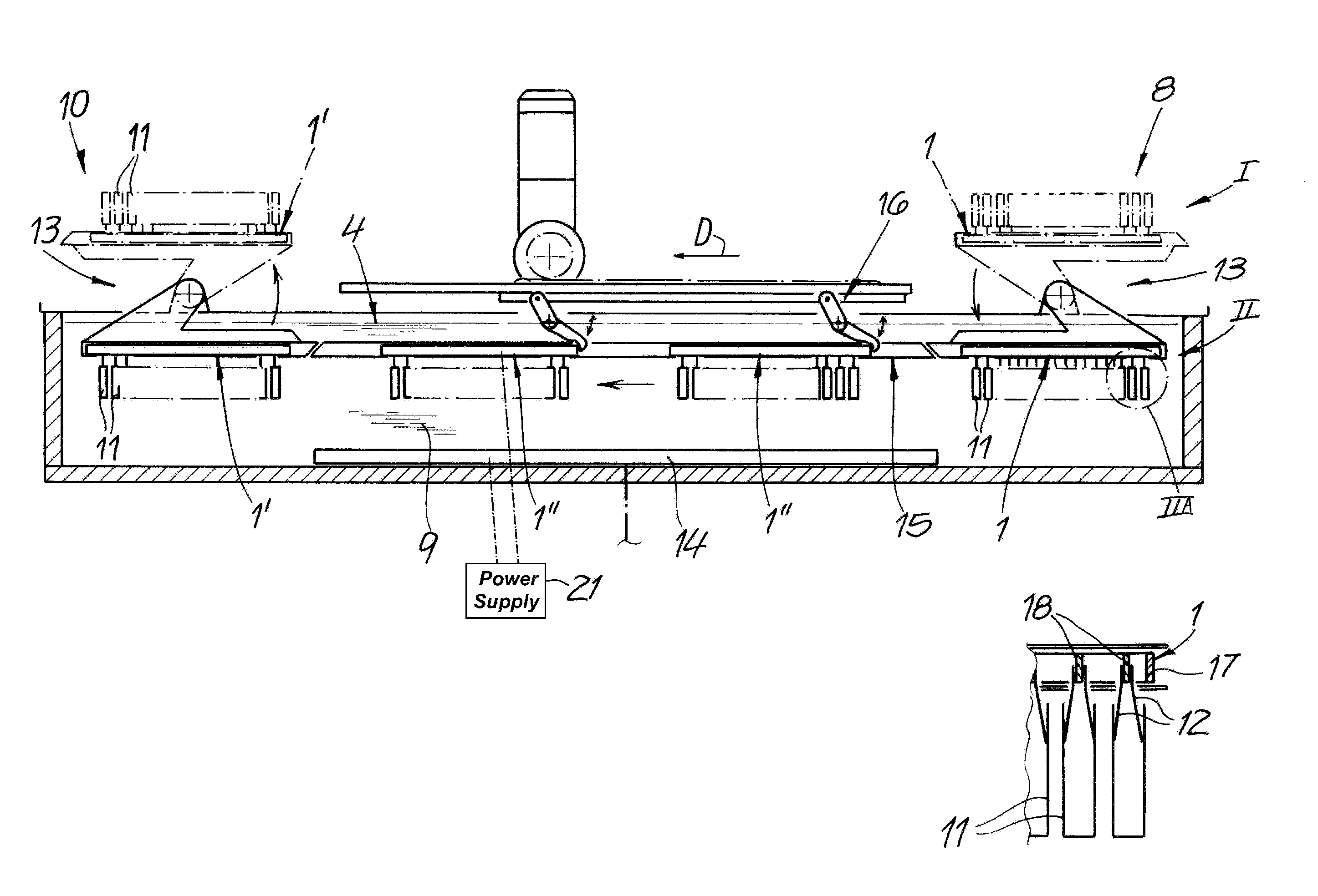 Method of anodizing hollow metallic bodies