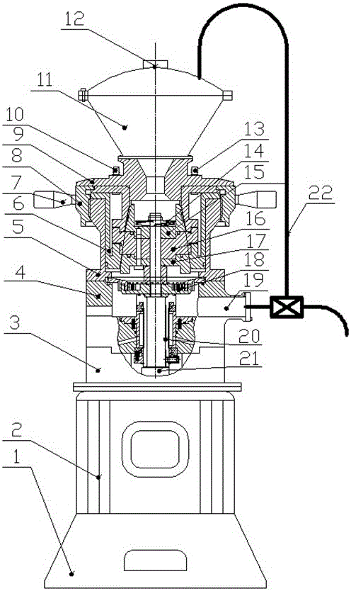Circulating colloid grinding and homogenizing machine