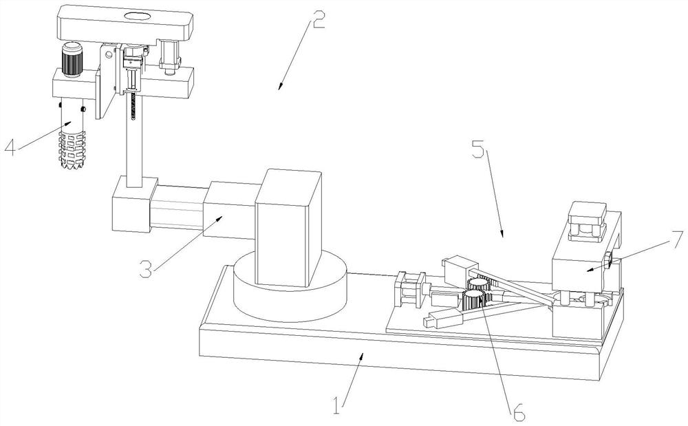 Rock sampling and detecting device in geological drilling