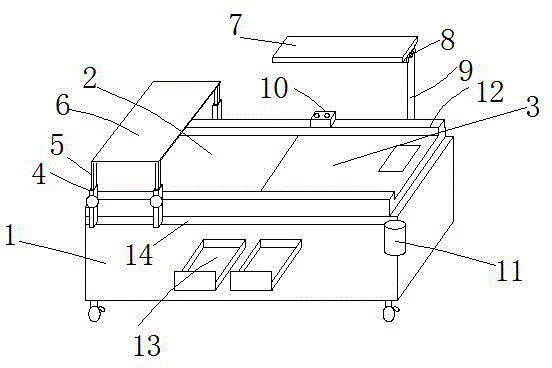 Medical hydraulic lifting nursing bed