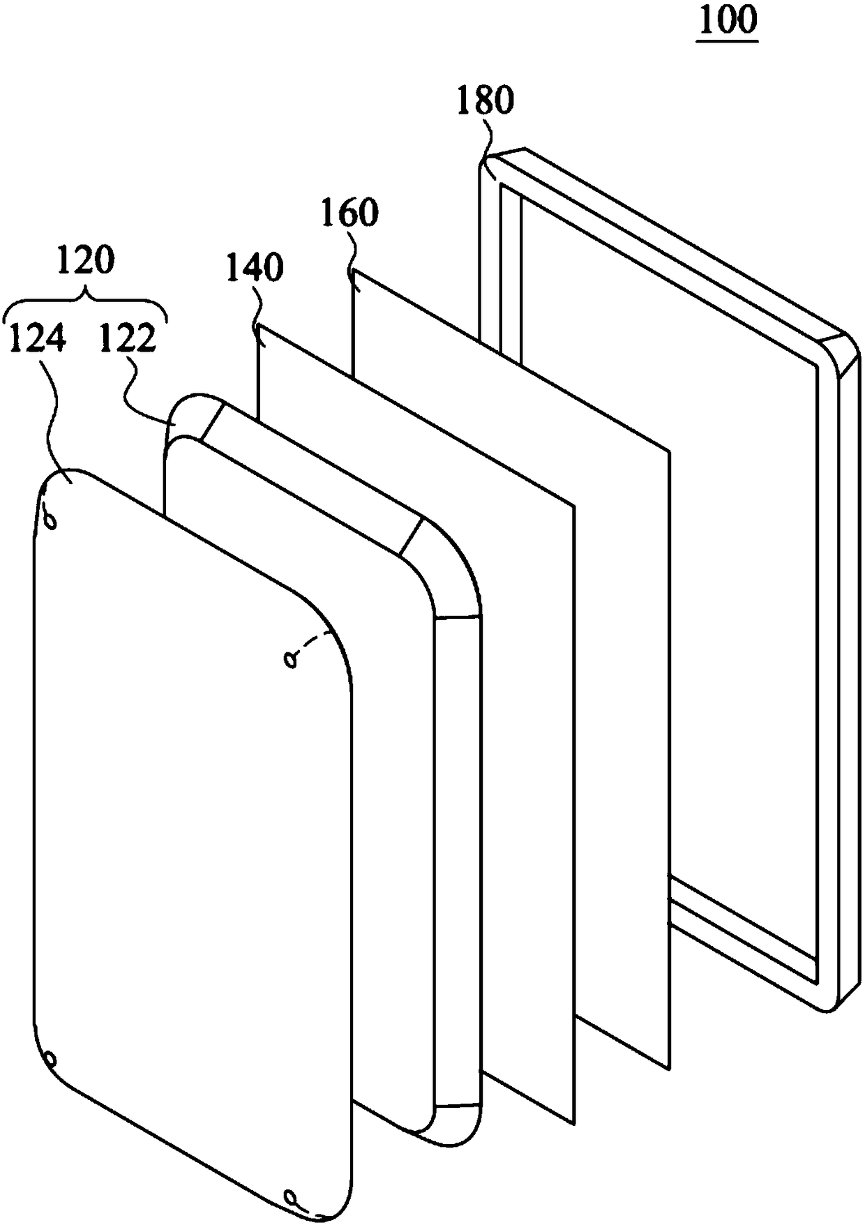 Three-dimensional curved surface panel, three-dimensional curved surface touch panel and three-dimensional curved surface touch display panel using the same