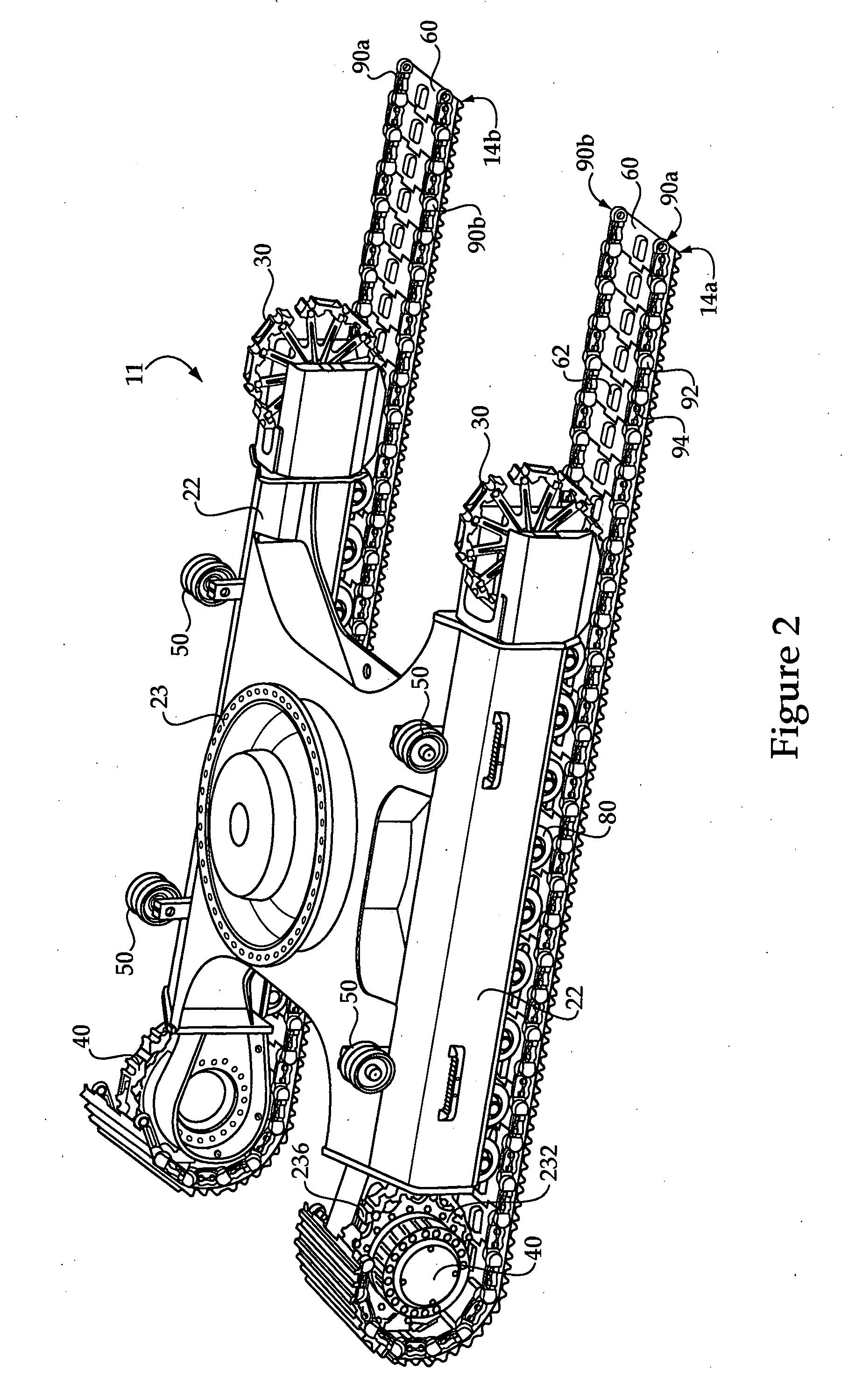 Machine track system and machine track segment