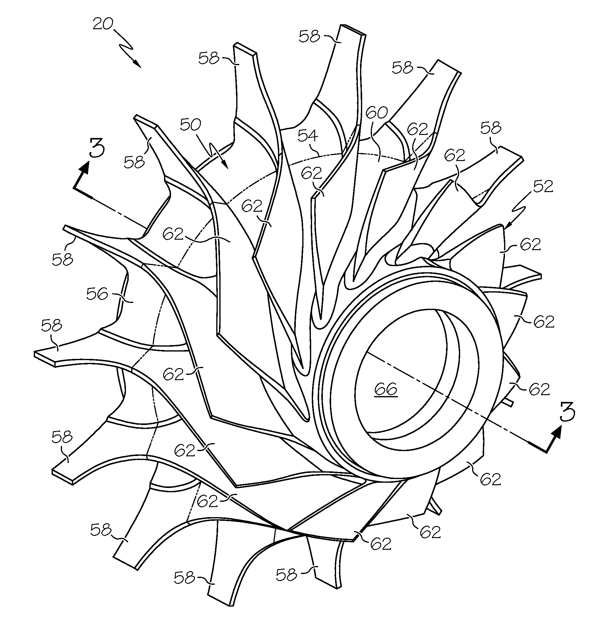 Axially-split radial turbines and methods for the manufacture thereof