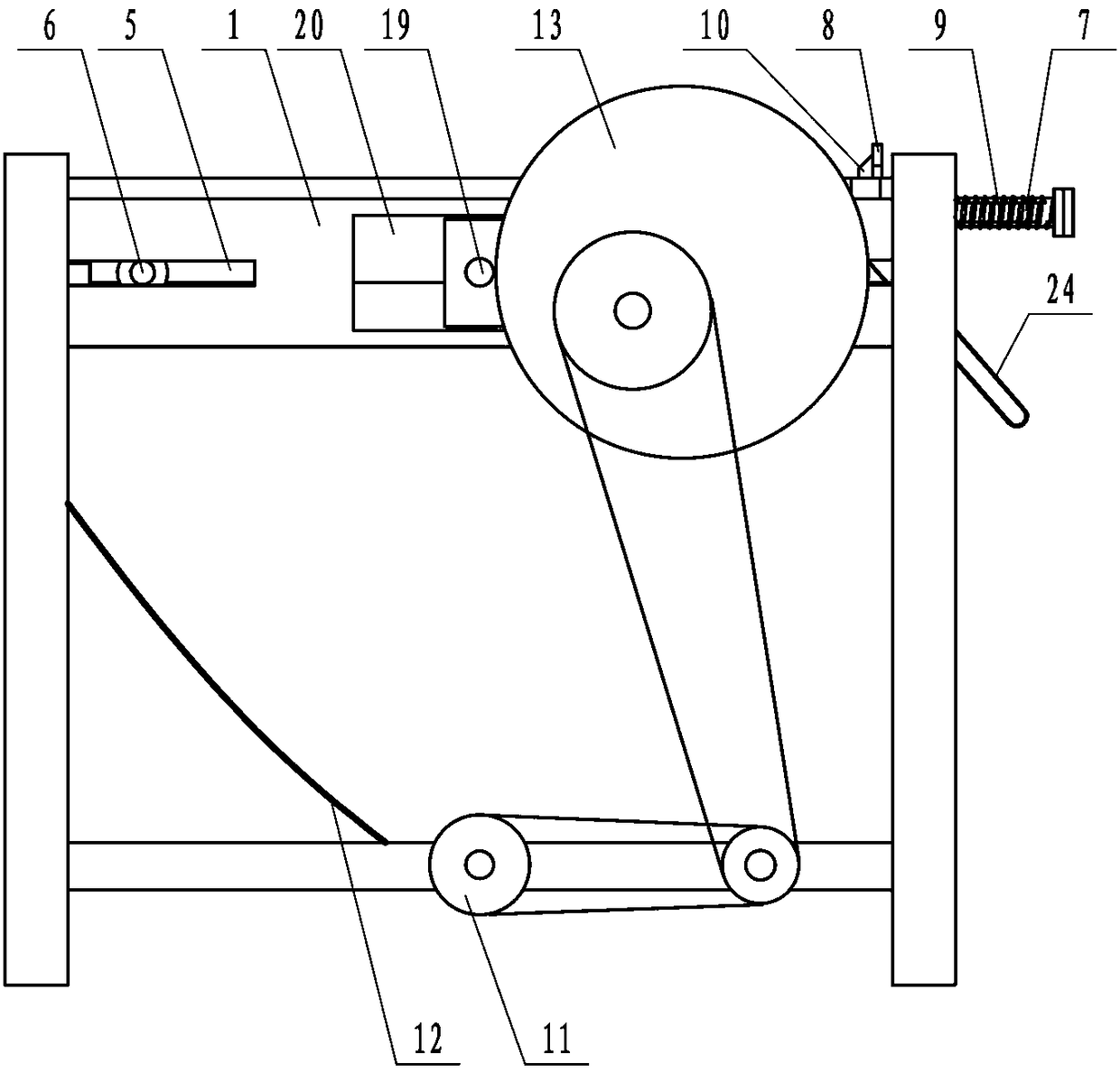 Small rotary type sand screening device