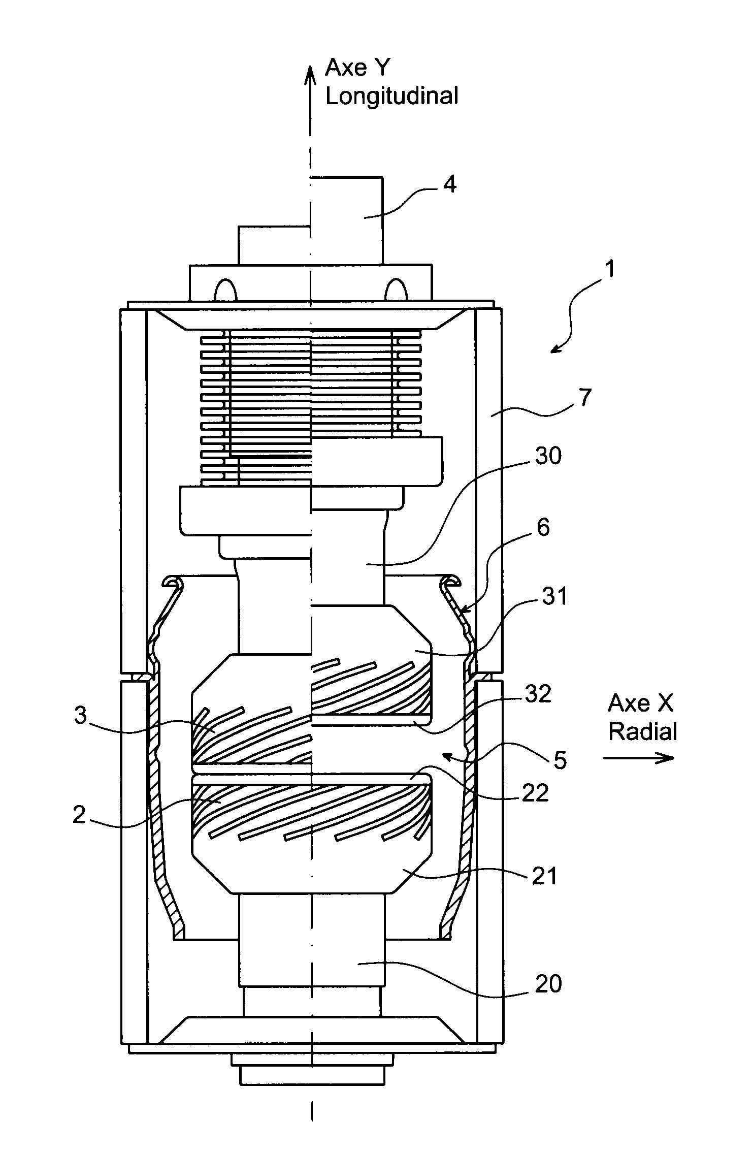 Winding for a contact of a medium-voltage vacuum circuit-breaker with improved arc extinction, and an associated circuit-breaker and vacuum circuit-breaker, such as an ac generator disconnector circuit-breaker