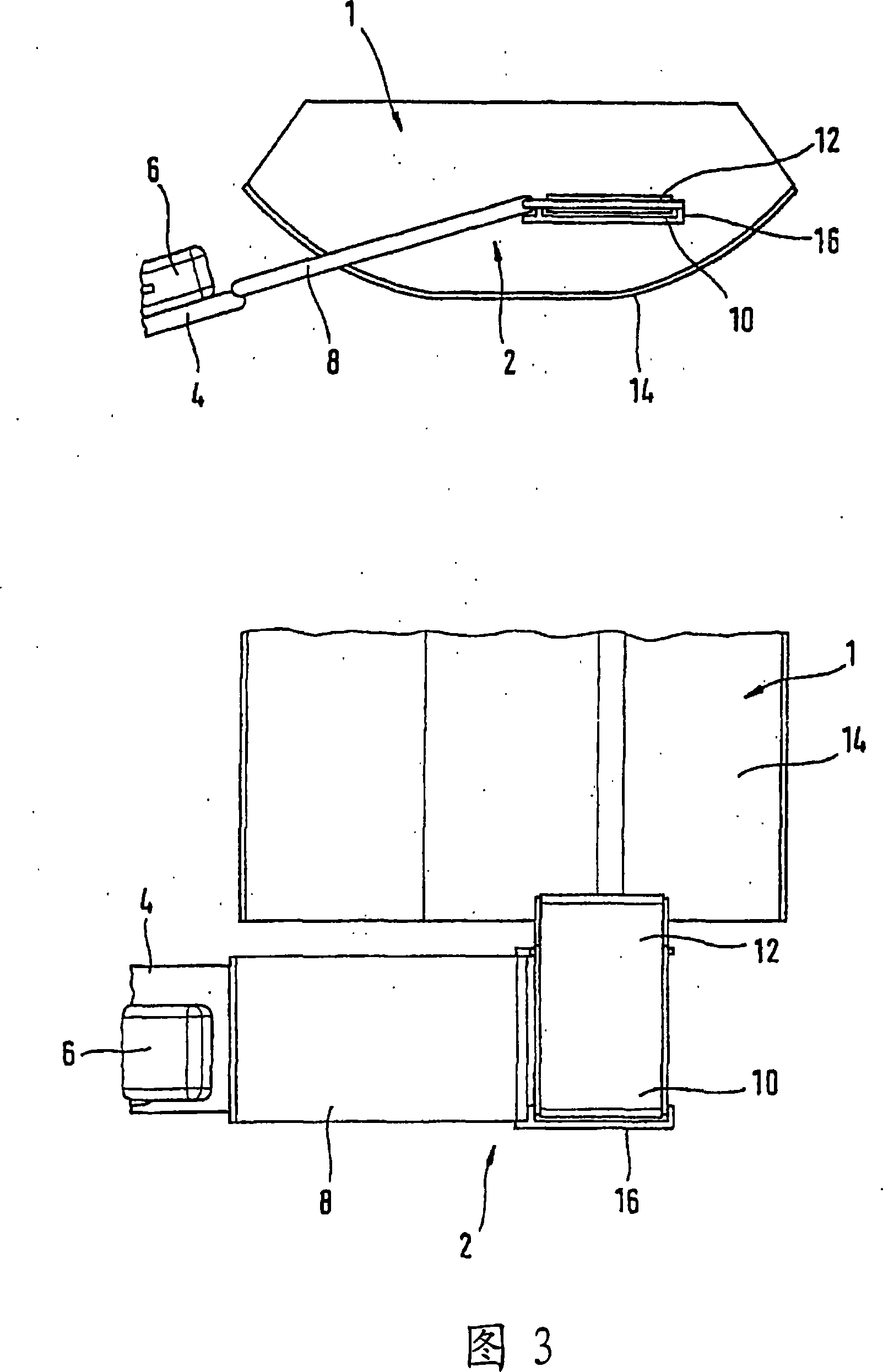 System for loading and unloading unpakced cargo and intermediate transport device or unit