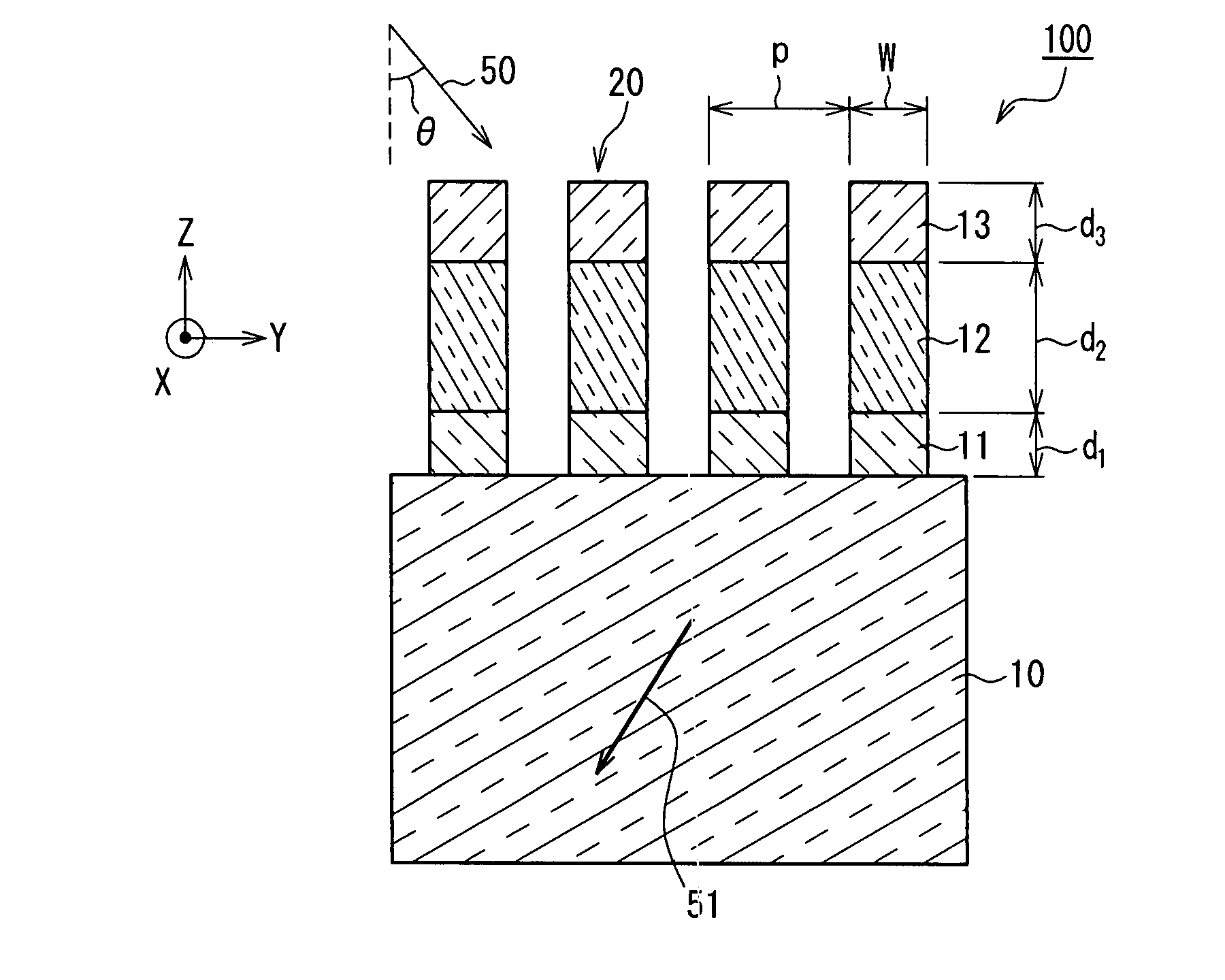 Transmissive diffraction grating, and spectral separation element and spectroscope using the same