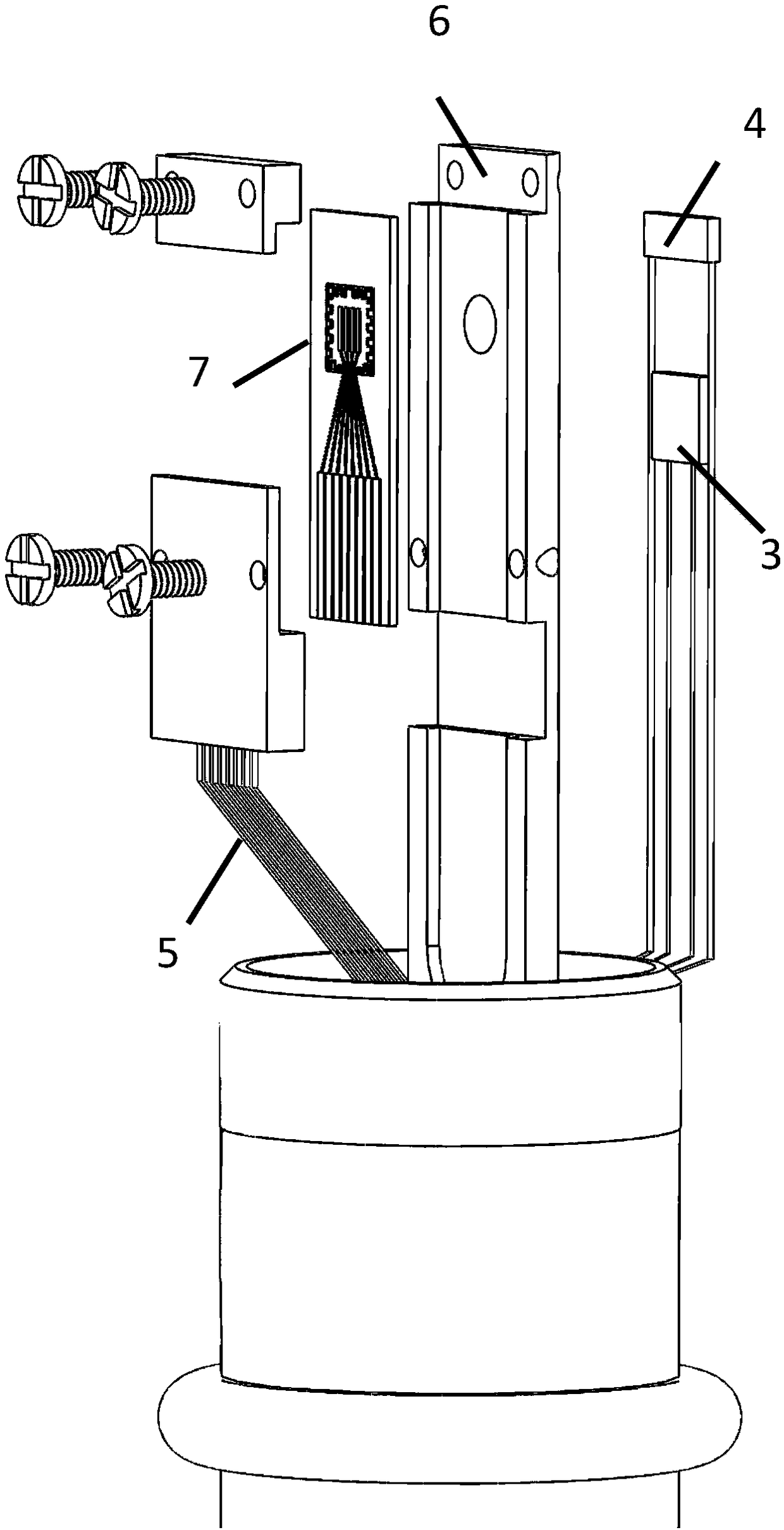 In-situ electrical sample rod system for transmission electron microscope
