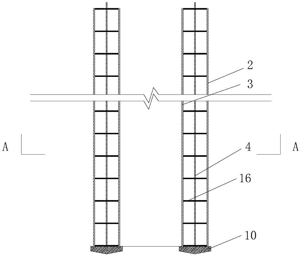 A construction method for reinforced concrete cast-in-place pipe piles