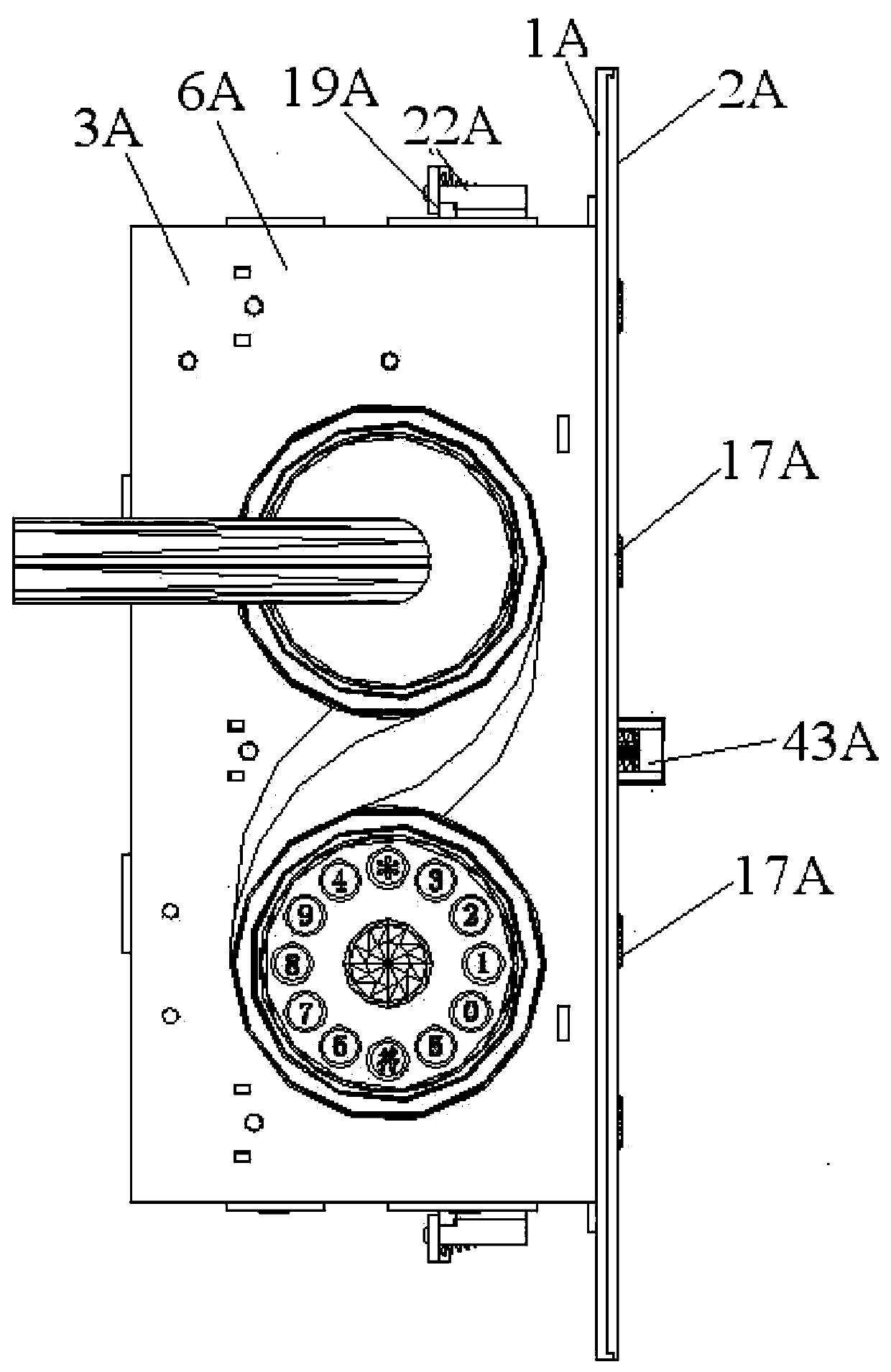 Multifunctional double-lock-body antitheft door lock