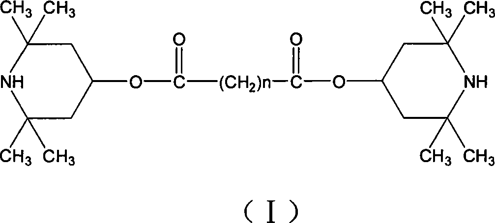 Undecane to pentadecane dicarboxylic acid di(2,2,6,6-tetramethylpiperidinyl)ester and use thereof