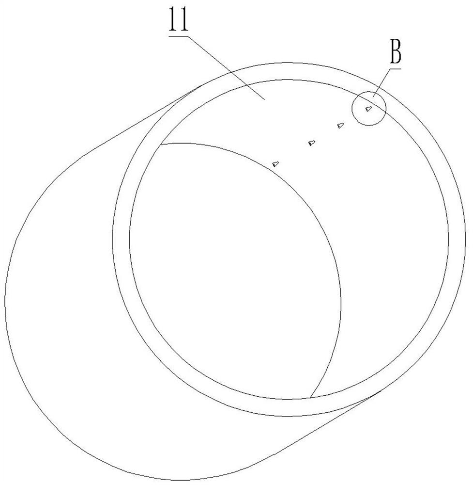 Shield tunneling machine split starting tunneling pipeline extending and supporting device and shield tunneling machine split starting method