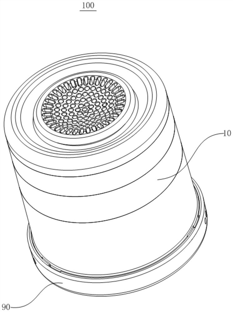 Portable rotary moxibustion tank