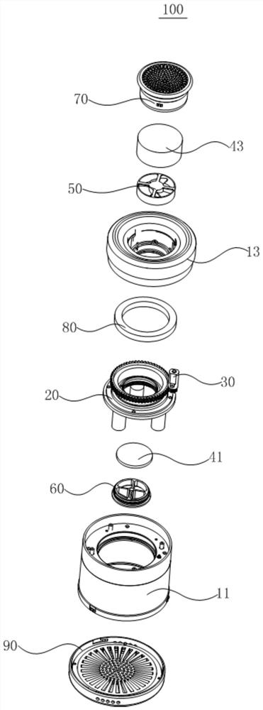 Portable rotary moxibustion tank