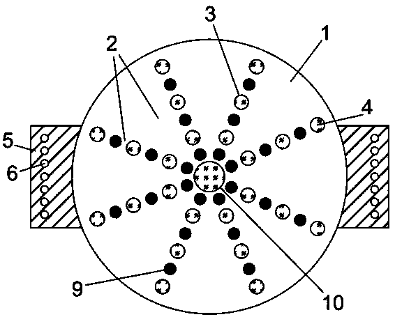 Multi-lead-dot locking type friction rotating disc damper