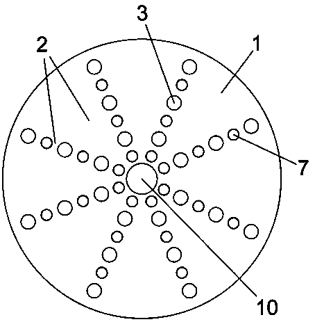 Multi-lead-dot locking type friction rotating disc damper