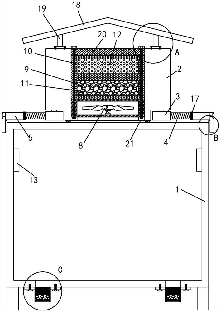 Electrical cabinet drying device