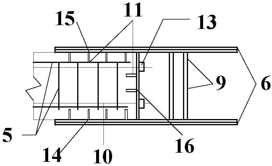 Prefabricated steel-concrete combined beam-column joint structure and its implementation method