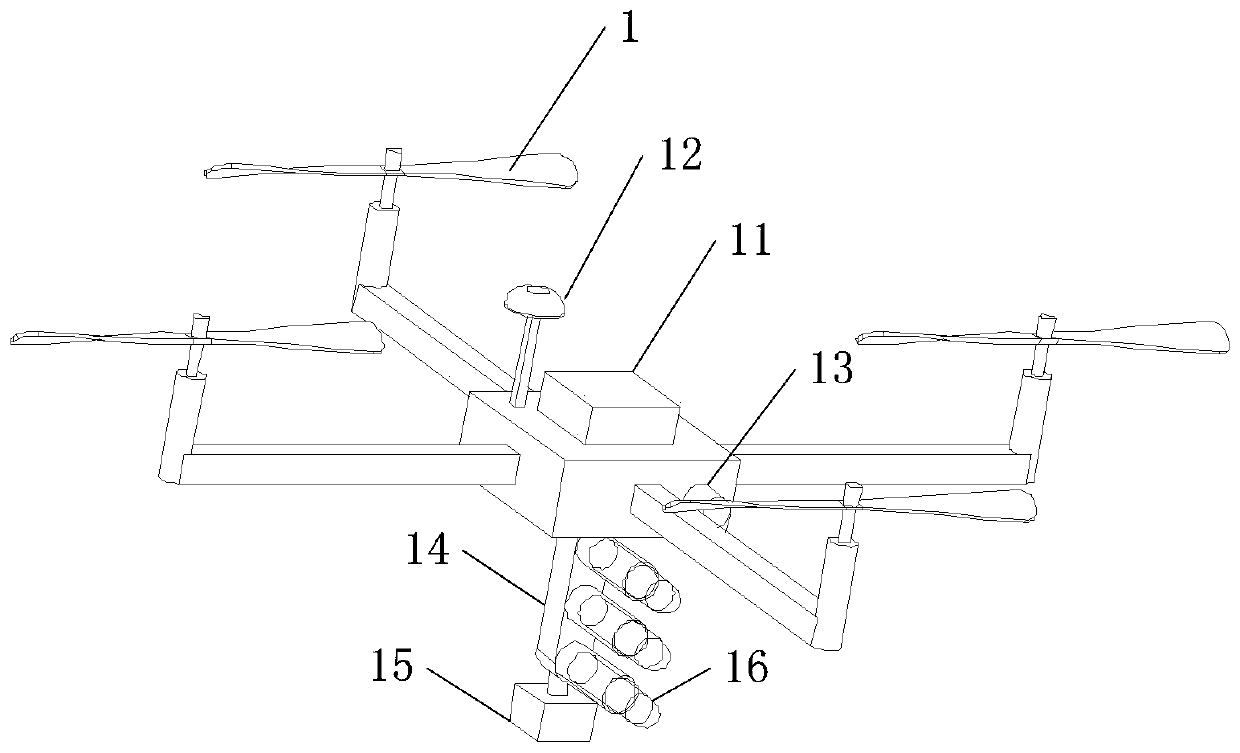 A UAV-based high-rise building fire extinguishing device