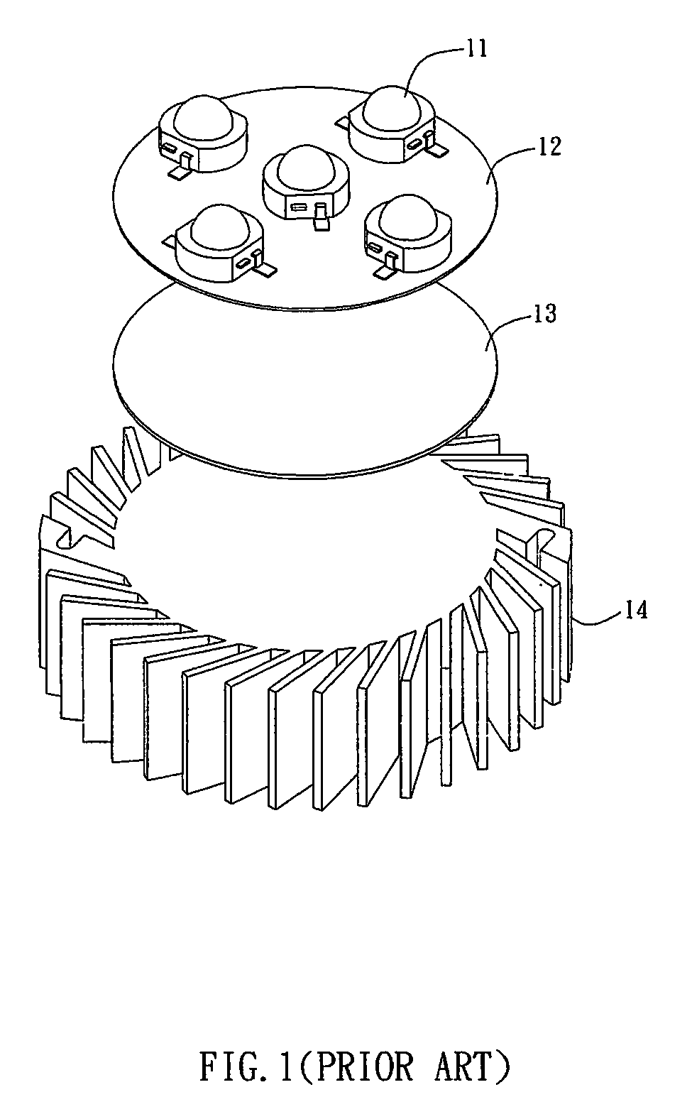 Illuminating device and annular heat-dissipating structure thereof