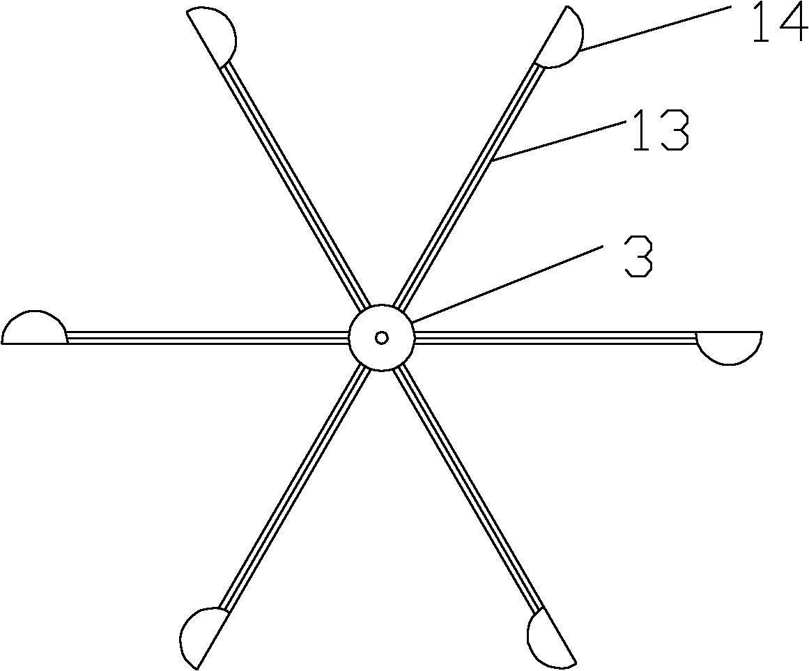 Rotating scoop speed-regulating type vertical axis wind power generation device